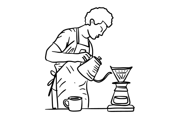 Barista Brewing Coffee Manual Brew
