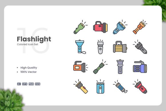 Flashlight Color Icons: A Versatile Design Solution for Modern Creatives