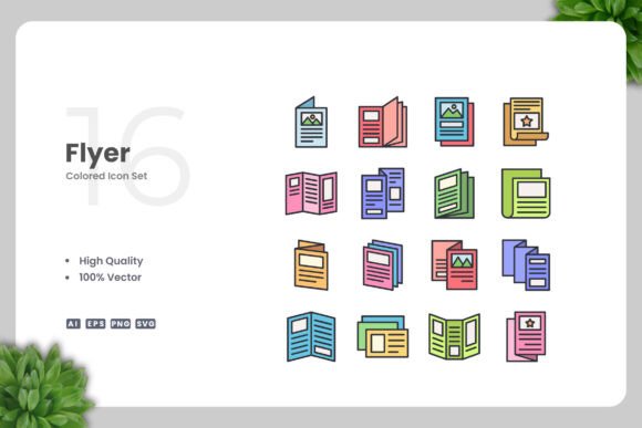 Flyer Color Icons: A Versatile Design Tool for Every Project