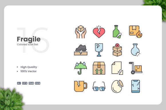 Fragile Color Icons