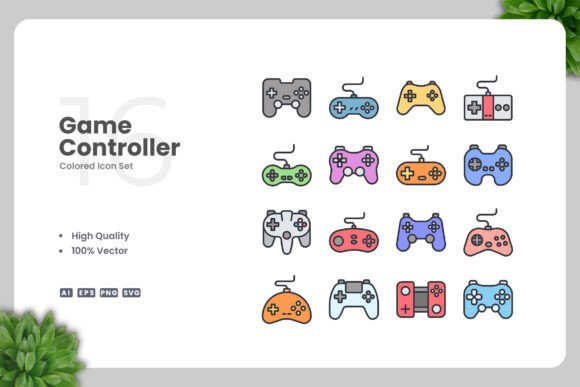 Game Controller Colored Icons: A Versatile Design Element for Modern Creativity