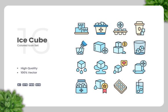 Ice Cube Colored Icons: A Versatile Design Solution for Modern Creativity