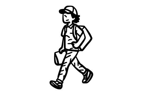 Package Courier Running Doodle: A Versatile Asset for Creative Projects