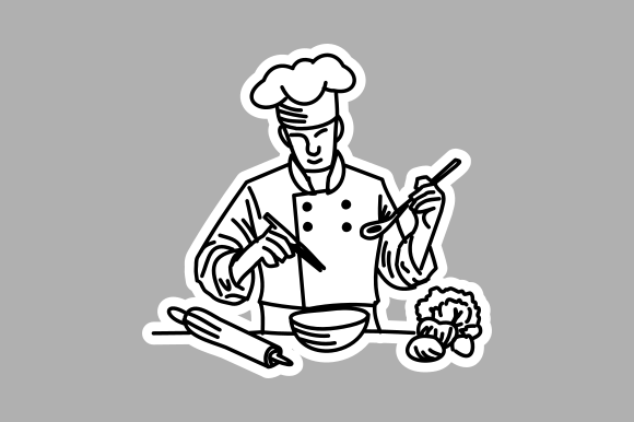 Vintage Chef Illustration